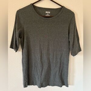 Duluth Trading Co Women’s Grey Cotton T-Shirt